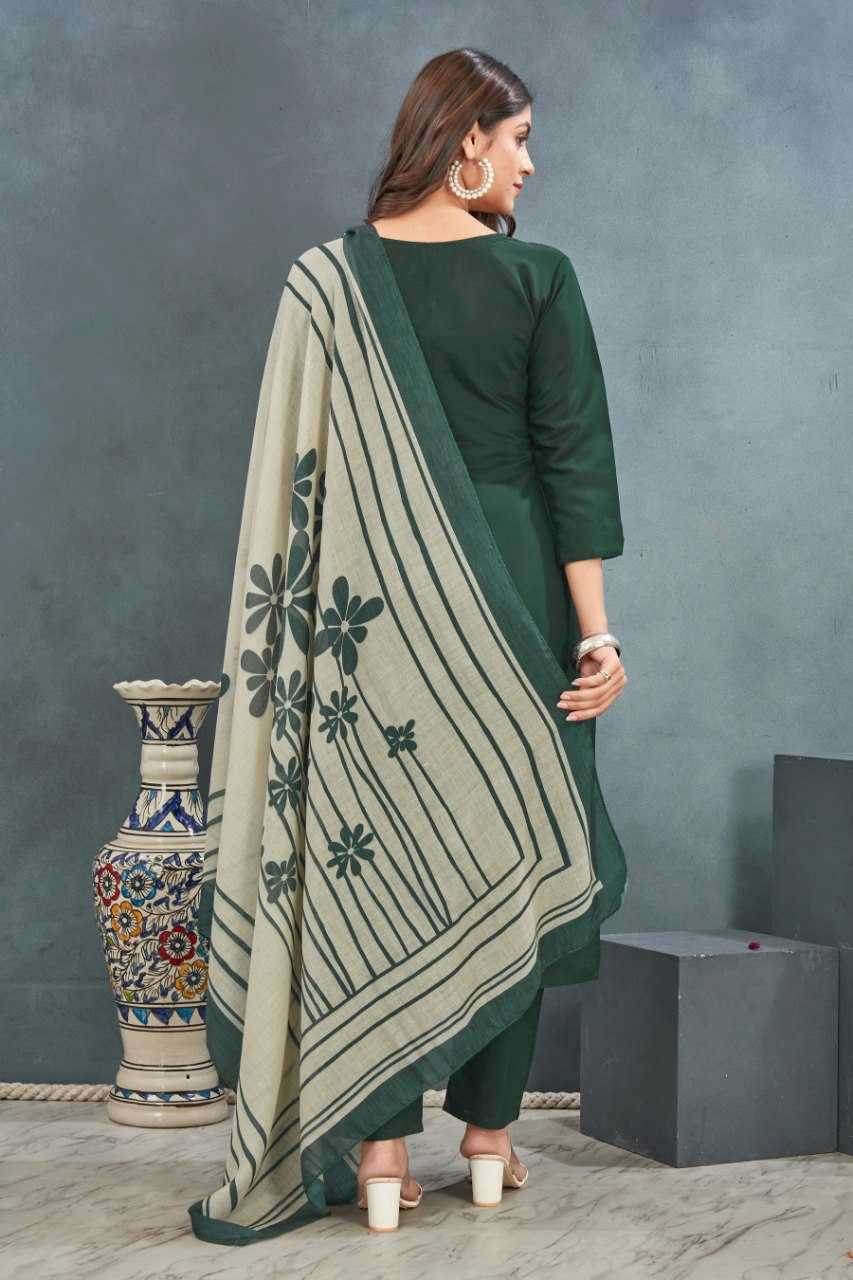 Heavy Roman Silk Kurti Bottom With Dupatta - MYLUXURY LANE ENTERPRISE